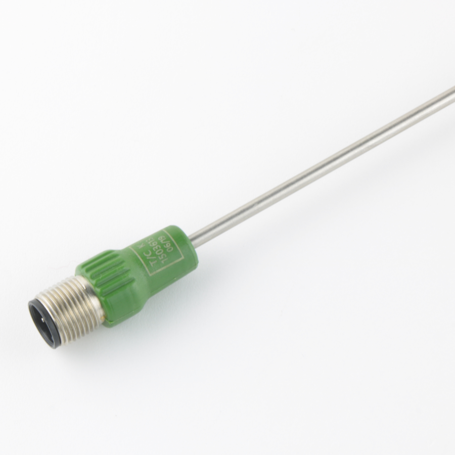 THERMOCOUPLE WITH COMPENSATED CONNECTOR WITH M12x1 MALE METAL THREAD